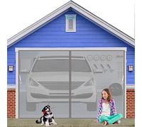 LZHBD Pet Magnetic Door Screen Mesh Dog Cat Proof Pet Resistant Door Curtain, 115x210 cm, for Front Patio Doorway, Mesh Door Screen Net Magnetic Closure, Gray [New Version]