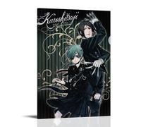 LZHCSCDY Black Butler Classic Hot Anime Series Canvas Poster Wall Art Decorative Painting Bedroom Painting Posters20x30inch(50x75cm) Frame-style