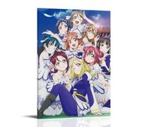 LZHCSCDY Love Live! Sunshine!! Classic Hot Anime Series Canvas Poster Wall Art Decorative Painting Bedroom Painting Posters20x30inch(50x75cm) Frame-style