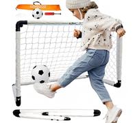 LZHDZQD Kids Football Goal, Kids Football Goals for the Garden + Indoor + Outdoor, Children Toy Aged 3-5 (Portable Foldable Goals 35.43in x 23.62in + Small Ball 16cm Set for Children Toy Gift)