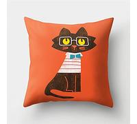 LZHLMCL 2Pcs Cushions Accessories Cartoon Animals Cat Deer Dolphin Lion Crocodile Fox Cushion Cover Car Sofa Throw Pillow Case Home Decor For Sofa 12
