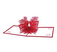 LZHLMCL Festival Greeting Card New Year Card Year Of The Pig Greeting Card 3D Three Dimensional New Year Day Card Chinese New Year Greeting Card
