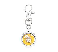 LZHLMCL Girl Keyrings Keychains Hollow 12 Constellation Aromatherapy Essential Oil Keychain Bag Perfume Pendant 6