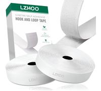 LZHOO Double Sided Hook and Loop Tape | 16.4FT X 2CM | Strong Double Sided Adhesive Tape Heavy Duty, for Home and Office Use, Versatile Mounting Sol