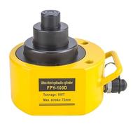LZIKKGKI 10T-50T Hydraulic Ram Jacking Stroke 24-65mm Hydraulic Cylinder Lifting Jacking