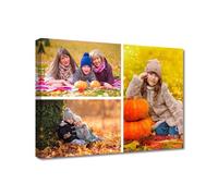 LZIMU Collage Canvas Prints with Your Photos Custom Multi Pictures for Wall Personalized Customized Collage Photo Gifts Home Decor Framed (collage-5, 16.00" x 24.00")