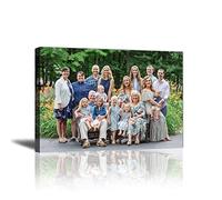 LZIMU Custom Photo Poster Prints Personalized Picture for Wall Customized Canvas Pictures Wall Decoration Unique Memorial Gifts (16"x24"(40x60cm) Frame)