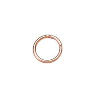 LziXan 2Pcs Metal O Ring Spring Clasps - Openable Round Carabiner Keychain Bag Clips Hook Buckles for DIY Accessories(Rose Gold,28x20x5mm)