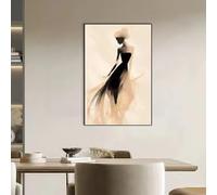 LZJAGXX Modern Abstract Wall Art Simple Woman Character HD Canvas Printing Poster Home Living Room Sofa Background Wall Decor(70x100cm/Frameless)