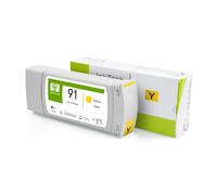 LZJJJKKPA 91 Compatible Ink Cartridge With Full Pigment Ink HP91 For Designjet Z6100 Z6100ps Printer 775ML C9464A C9465A C9467A(Yellow)