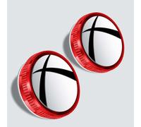 LZJPL Car Blind Spot Mirror for Lexus LFA 2010 2011 2012, Round HD Rear View Convex Mirrors Vacuum Suction Cup Enhanced Safety Exterior Accessories,Red