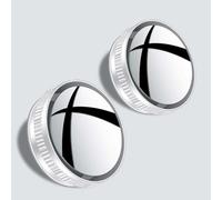 LZJPL Car Blind Spot Mirror for Rolls Royce Dawn 2015-2018 2019 2020 2021, Round HD Rear View Convex Mirrors Vacuum Suction Cup Enhanced Safety Exterior Accessories,White