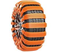 LZJPL Snow Chains of Car for Audi A8 1st Generation 1994-2002 165-265mm, Reusable Car Snow Chains Tie Applicable Tire, Adjustable Anti Skid Tire Chains Portable,Orange-16pcs