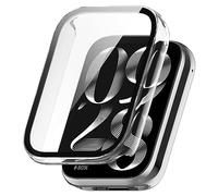 Lzjsee for Xiaomi Smart Band 10 Pro Case - Hard Protective Case with Tempered Glass Screen Protector for Xiaomi Smart Band 10 Pro Smartwatch - Scratch-Resistant Full Protection (Clear)