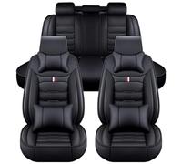 LZLMCCLM Car Seat Covers Full Set for Toyota Corolla Cross, 5 Seats Leather Seat Cushion Protector Covers Waterproof Breathable Interior Accessories,Black/A