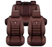 LZLMCCLM Leather Full Set Car Seat Covers for Audi A4 B8 8K Allroad A4 B9 Avant A4 B9 allroad A5 B8 8T, 5 Seats Waterproof Breathable Seat Cushion Protector Covers Interior Accessories,Coffee/A