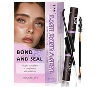 LZM Bond And Seal Lash Glue - Eyelash Glue 2 In 1 Strong Hold Long Lasting Cluster Lashes Bond And Seal For Individual Eyelashes (5ml+5ml)