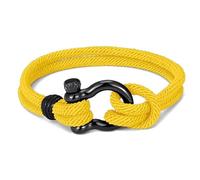 LZM-DIEWLEI 2pc Blue Friendship Bracelet Lucky Amulet Knot Bracelet Men Women Braided Bracelets Gifts Wrist Adjustable Chain Woven Thread String for Friend and Couple(Yellow,21cm-2pcs)