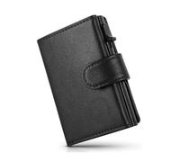 LZM-DIEWLEI Card Holder Wallet Pop Up Credit Card Wallet RFID Blocking Credit Card Holder Leather Credit Card Wallet for Man Minimalist Card Wallet Auto Pop Up Card Holder Small Wallet for Men