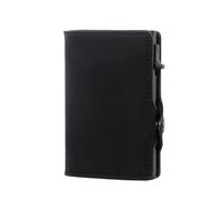 LZM-DIEWLEI Card Holder Wallet Pop Up Credit Card Wallet RFID Blocking Credit Card Holder Leather Credit Card Wallet for Man Minimalist Card Wallet Auto Pop Up Card Holder Small Wallet for Men(Black)