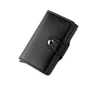 LZM-DIEWLEI Card Holder Wallet Pop Up Credit Card Wallet RFID Blocking Credit Card Holder Leather Credit Card Wallet for Man Minimalist Card Wallet Auto Pop Up Card Holder Small Wallet for Men(Black)