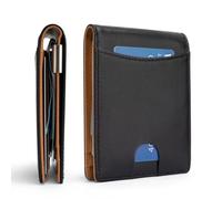 LZM-DIEWLEI Credit Card Holders for Mens Minimalism Leather Card Holder for Men Slim Card Casecard Wallet RFID Blocking Anti Theft Wallet for Men Compact Wallet Bank Card Holder