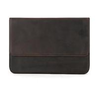 LZM-DIEWLEI Genuine Leather Pencil Case Portable Leather Pen Case Vintage Pen Storage Pouch For Travelling Student Office College Middle School