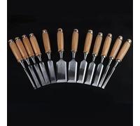 LZM-DIEWLEI Wood Chisel Set 12 Pieces Woodworking Chisels 6-38mm Firmer Chisel Set Woodworking Hand Tools Mortise Chisel Set