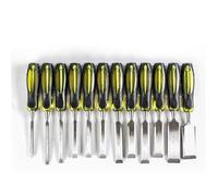 LZM-DIEWLEI Wood Chisel Set 12 Pieces Woodworking Chisels 6-38mm Firmer Chisel Set Woodworking Hand Tools Mortise Chisel Set