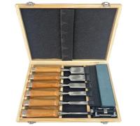 LZM-DIEWLEI Wood Chisel Set 6 Pieces Woodworking Chisels 6mm to 38mm Firmer Chisel Set Woodworking Hand Tools Mortise Chisel Set Sharpening Stone and Storage Case(6pcs Set)
