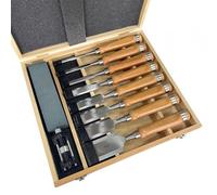 LZM-DIEWLEI Wood Chisel Set 6 Pieces Woodworking Chisels 6mm to 38mm Firmer Chisel Set Woodworking Hand Tools Mortise Chisel Set Sharpening Stone and Storage Case(8pcs Set)