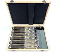 LZM-DIEWLEI Wood Chisel Set 6 Pieces Woodworking Chisels 6mm to 38mm Firmer Chisel Set Woodworking Hand Tools Mortise Chisel Set Sharpening Stone and Storage Case