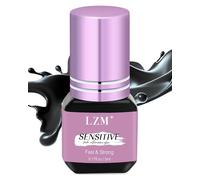 LZM Lash Extension Glue - 0.17fl.Oz/5ml/1 Sec Drying Time 5-7 Weeks Retention Hypoallergenic Formaldehyde-Free Lash Glue For Eyelash Extensions (U05)