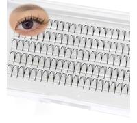 LZM Premade Fans Eyelash Extensions Spire Anime Lashes Premade Fans D Curl 11-15mm 0.05 Thickness Pointed Thin Base Handmade Volume Manga Lash Extensions(03)