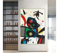 LZMASM Joan Miro《Oda a Joan Miró: plate 3》Canvas Prints Painting Artwork Poster Picture Wall Decor Home Living Room Decoration(30x40cm/Frameless)
