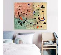 LZMASM Joan Miro《The Morning Star》Abstract Canvas Prints Painting Artwork Poster Picture Wall Decor Home Living Room Decoration(35x45cm/No Framed)