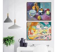 LZMASM Landscape At Collioure Open Window Henri Matisse Fauvism Poster Canvas Painting Abstract Wall Art Picture Home Decor(60x80cm/2PCS Frameless)