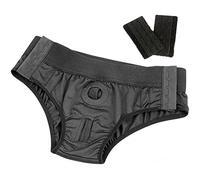 LZMYZ Double Dilos Sexy Panty Lesbian Suction Cup Plug Butt Plug Gay Dildo Panties Strap Bondage Stretch Strapon Trousers Erotic On Fake Wear Pants Underwear (A)