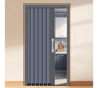 LZMZMQ 36"x90" 40"x90" 48"x90" 50"x90" 60"x90" Accordion Room Divider with Lock, Commercial Folding Retractable Doors, Temporary Doors for A Room Privacy(D,38in x 90in/96.5cm x 228.6cm)