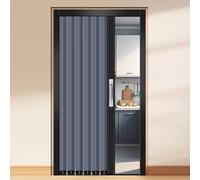LZMZMQ 36"x90" 40"x90" 48"x90" 50"x90" 60"x90" Accordion Room Divider with Lock, Commercial Folding Retractable Doors, Temporary Doors for A Room Privacy(F,34in x 90in/86.4cm x 228.6cm)