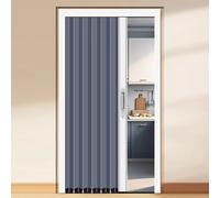 LZMZMQ 36"x90" 40"x90" 48"x90" 50"x90" 60"x90" Accordion Room Divider with Lock, Commercial Folding Retractable Doors, Temporary Doors for A Room Privacy(B,66in x 90in/167.6cm x 228.6cm)