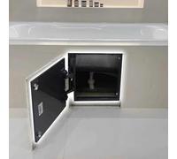 LZMZMQ 8x8 16x16 24x24 Heavy Duty Bathroom Tile Ready Access Panel, Concealed Inspection Door Flush-Mounted, Small Attics Click Access Door for Wall(6x10in/15x25cm)