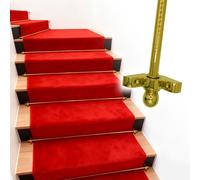 LZMZMQ Carpet Runner Rod Set for Residential Homes, Non-Slip Stair Carpet Decorative Rods with Mounting Screws, Stairs Supplies Carper Rod for Live/Office Scenes(4pcs,105cm/41.3")