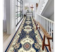LZMZMQ Hallway Carpet Runner Extra Long, 18ft 16ft/ 14ft/ 12ft/ 10ft/ 8ft/ 6ft, Hallway Carpet Non Slip Cover Protection Hall Floor, Entryway, Indoor, Soft Padded Rug(3X14ft(0.9X4.3m))