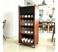 LZMZMQ Interior Folding Retractable Doors, Flexible ABS Roller Shutter for Sideboard, Custom Cupboards Replacement Gate Functioning as Privacy/Partition/Divider Door(WXH-24X26(61X66CM))