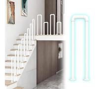 LZMZMQ Stair Balusters Indoor White 4pcs/8pcs/12pcs/16pcs/20pcs, Decorative Banister for Stairs, Porches/Balconies/Fences Banister Post Universal(16pack,35cm/13.8")