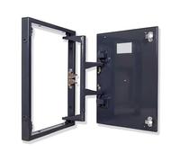 LZMZMQ Touch Latch Tile Access Door for Walls, Custom Access Panel fit to tile Concealed, Flush Mount Inspection Door for basements attics bathrooms(35x30cm/13.8x11.8in)