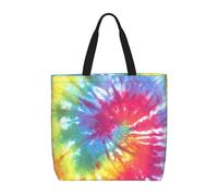 LZNJZ Lightweight Shopping Bags, Colorful Tie Dye Tote Bags for Women