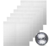 LznYi 5400pcs Self-Adhesive Mirror Tiles, Mini Square Mirrors Mosaic Tiles Sticker for Disco Ball, Art,Craft, Home Decoration (5x5mm)