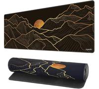 LznYi Gaming Mouse Pad, 31.5" x15.7" Large Desk Mat with Superior Micro-Weave Cloth, Water Resist Keyboard Mousepad with Non-Slip Base, Laptop Desk Pad for Office Home Gaming, 80x30TaiYangEU